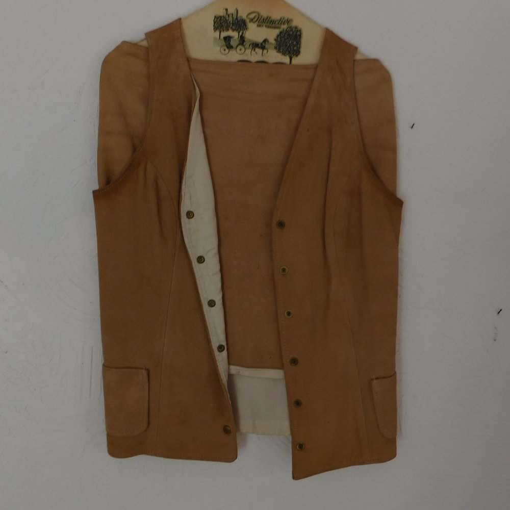 Vintage Leather Skirt and Vest